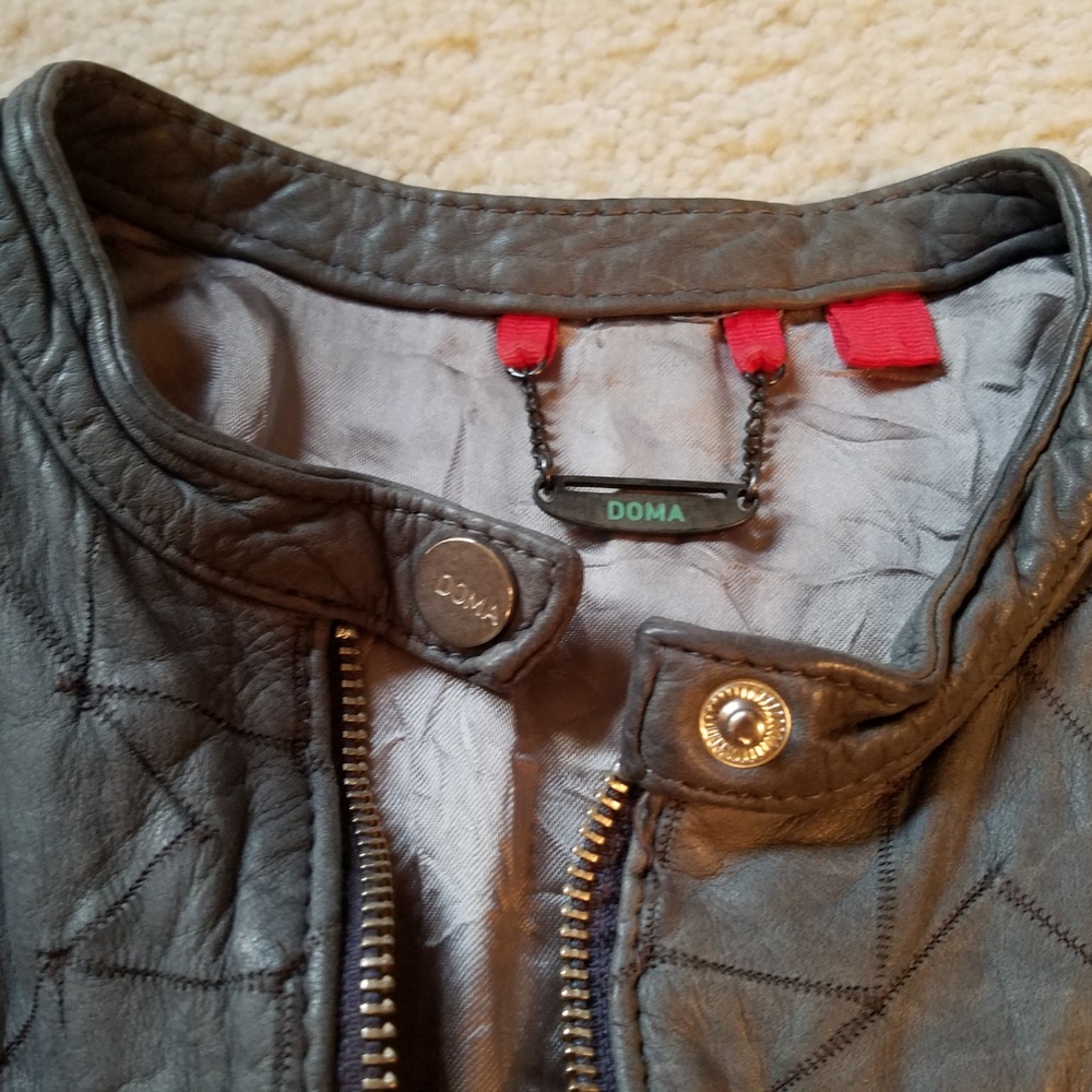 ***Doma Cropped Patchwork Leather Jacket*** - image 3